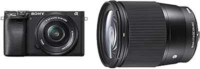 Appareil photo sans miroir sony alpha a6400 avec kit d'objectif 16-50, avec sony