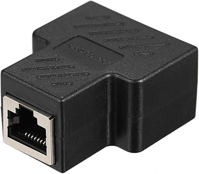 Adaptateur répartiteur rj45 1 à 2 ports connecteur femelle pour câbles