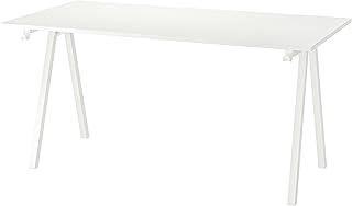 Bureau ikea trottin, 160x80 cm, blanc