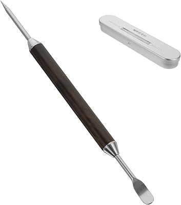 Himoton design en bois en acier inoxydable, stylo de décoration de café, outil