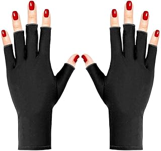 Gants en gel uv thmin's, gants anti-uv sans doigts protègent les mains