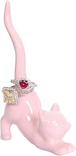 Porte-bague de luxe beth marie boutique en forme de chat porte-bague de fiançailles