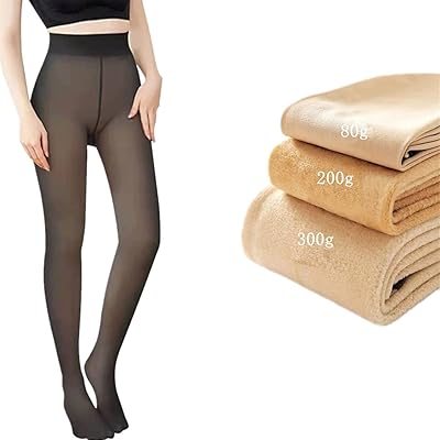 Collants doublés de fausse polaire pour femmes pantalons thermiques transparents chauds
