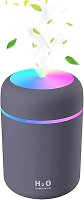 Mini humidificateur coloré cool litliluna - humidificateur ultrasonique silencieux et portable avec veilleuse
