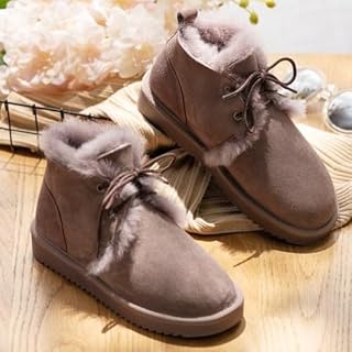 2023 meilleures bottes de neige en cuir de mouton véritable pour femme, bottes