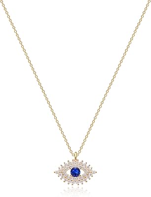 Collier élégant pour femmes plaqué or 18 carats avec pierre de zircone cubique