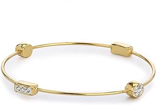 Bracelet en laiton de type 2 avec perles de cristal doré pour femme