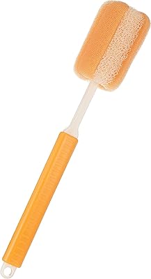 Brosse à bouteille d'eau éponge réutilisable de nettoyage de biberon brosses long manche