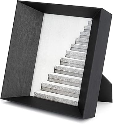 Cadre photo carré incliné umbra pour bureau et mur par lookout, 5" x