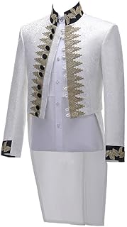 Costume de smoking de concert coupe cintrée pour hommes, blazer brodé, veste de costume vintage, manteau de queue victorienne d'halloween. Diaytar Sénégal : Large gamme, petits prix, grande satisfaction