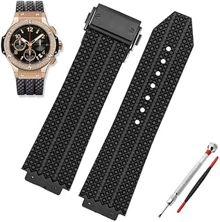 Bracelet de montre en silicone étanche pour montre pour hommes hublot big bang