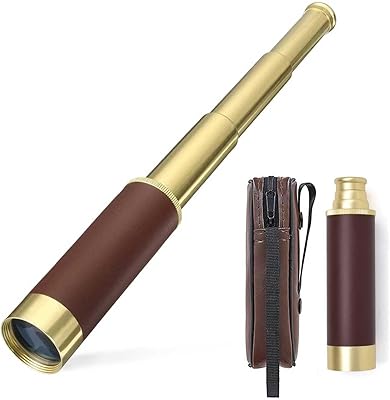 Télescope pirate pour enfants, bateau pirate pliable rétro à objectif unique, jouets