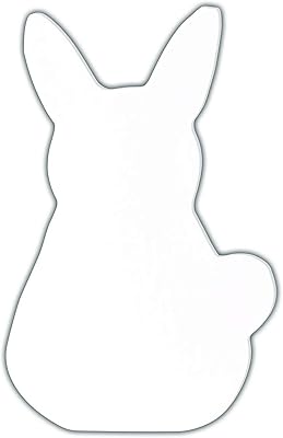 Jeton silhouette de lapin champignon decopatch, 1,5 x 8 x 12 cm - blanc. Diaytar : Connectez-vous aux meilleures offres