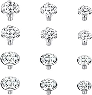 14g 4-20 pièces bijoux de perçage en acier chirurgical zircon cubique micro ancre