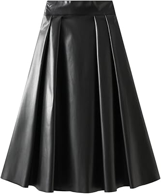 Jupes longues pour femmes jupes en cuir femmes polyvalentes une ligne