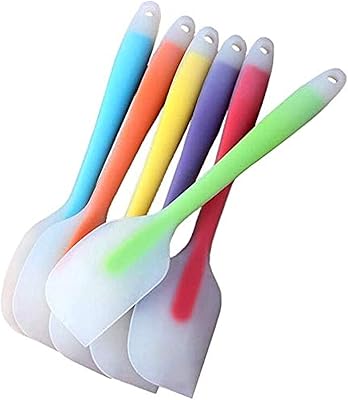 Ensemble de 6 spatules en silicone - caoutchouc antiadhésif flexible résistant à la chaleur