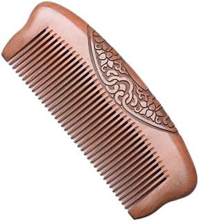 Peigne à cheveux en bois de santal naturel fait main sans électricité statique