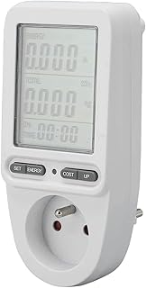 Moniteur de consommation d'électricité, 4 boutons de protection contre les surcharges, mémoire