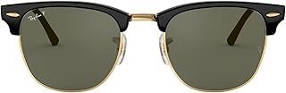 Lunettes de soleil carrées ray-ban rb3016 clubmaster 49 mm noir vert