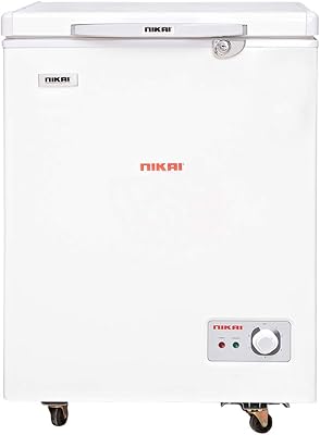 Congélateur nikai au milieu 150 litres blanc ncf150n