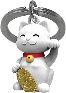 Porte-clés chat porte-bonheur