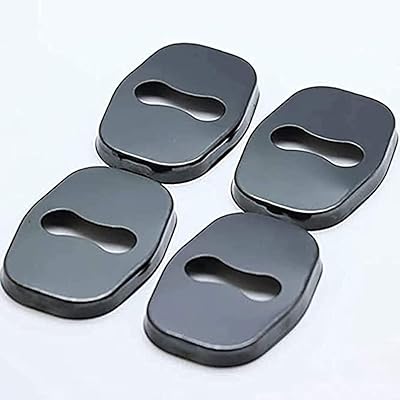 4 pièces de protection de serrure de porte de voiture en acier inoxydable