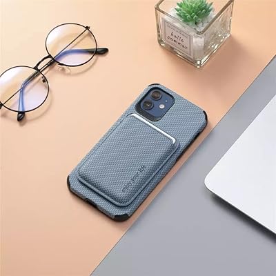 Nouvel étui de protection de luxe avec porte-carte magnétique en cuir intelligent conçu pour iphone 14, iphone 13, iphone 12 (iphone 13, bleu). Diaytar : Où chaque achat est une victoire pour votre budget
