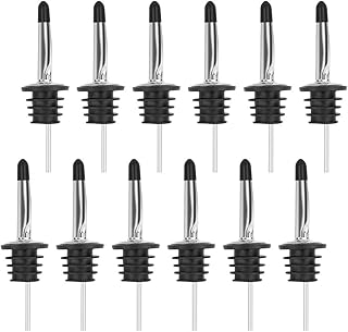 Castowave 12 pièces verseur à boisson en acier inoxydable avec couvercles anti-poussière