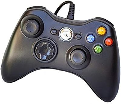 Contrôleur de jeu filaire usb pomemall (5 pieds) pour xbox 360, windows 7