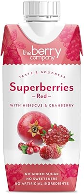 Mélange de jus rouge superberries the berry company avec canneberges et hibiscus, 330