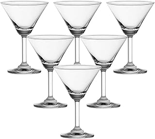 Ensemble de tasses en verre ocean classic, capacité 140 ml, transparent, 6 pièces