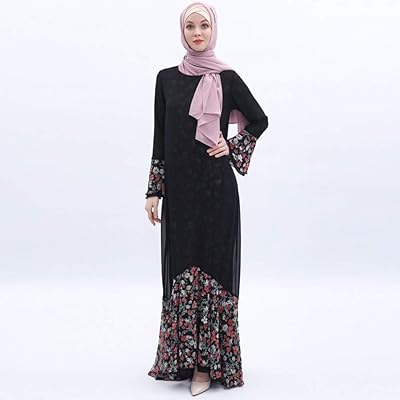 Abaya noire dubaï hijab robe paisible prière turque vêtements islamiques pour femmes