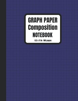 Cahier de composition sur papier millimétré : carnet de notes en quadrillé quadrillé