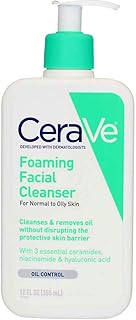Nettoyant moussant pour le visage cera vi avec pompe 12 oz (355 ml)