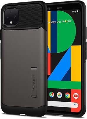 Coque spigen slim armor conçue pour google pixel 4 xl - gris foncé