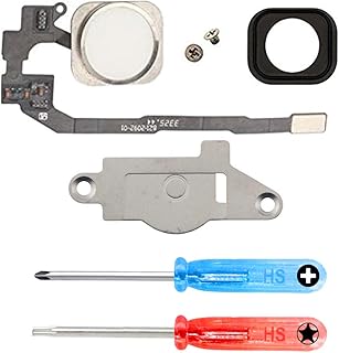 Bouton home de remplacement pour iphone 5s (blanc) avec flex