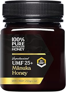 Miel de manuka 100 % pur de nouvelle-zélande umf 25+ (mgo 1200+) miel