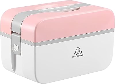 Boîte de rangement médicale mcmulla pour médicaments à domicile, organisateur de trousse