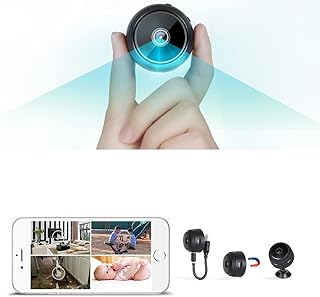 Mini caméra wifi aclo, mini caméra de sécurité portable sans fil hd 1080p