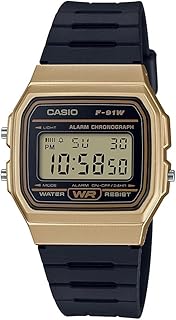 Montre de sport numérique classique casio f91w-1 avec bracelet en résine