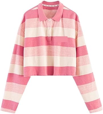 Meiiseoseo pulls pour femmes pour l'automne et l'hiver t-shirts rayés t-shirts surdimensionnés à