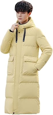 Vestes bouffantes pour hommes de l'armée, à capuche longue, épaisse, blanche et chaude