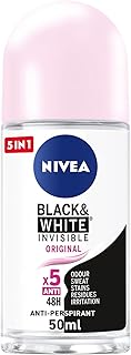 Déodorant original invisible noir et blanc avec tête roll-on pour protéger contre la transpiration