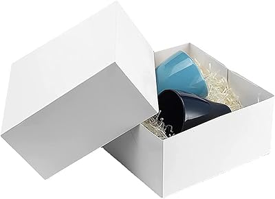 Coffrets cadeaux en papier the white shop avec couvercle paquet de 12 pour mariage. Diaytar : Faites des achats intelligents en quelques clics