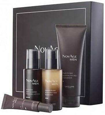 Oriflame suède novage men set pour une peau ultime avec un traitement complet