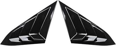 Ensemble de couvercles de becquet de lunette arrière triangulaire en deux pièces adapté