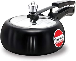 Autocuiseur hawkins contura, aluminium anodisé massif, 2 litres, noir