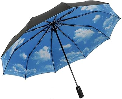 Parapluie de voyage mingchen revêtement en téflon coupe-vent à 10 nervures