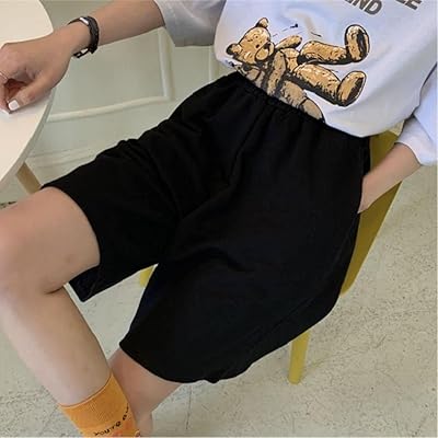 Shorts femmes élasticité jolies filles style coréen doux étudiants harajuku simple gris pur