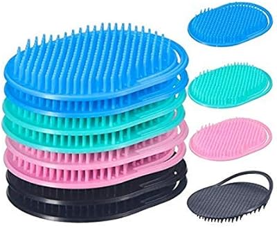 Brosse à cheveux en plastique mj ragav, multicolore, paquet de 4